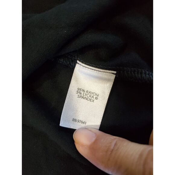 J.Jill Wearever Collection Womens 4XL Black Open Front Cardigan EUC Stretch - Picture 4 of 8